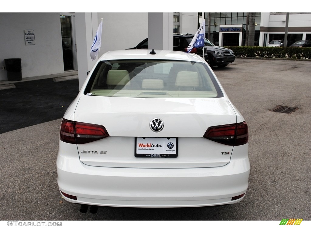 2017 Jetta SE - Pure White / Cornsilk Beige photo #8