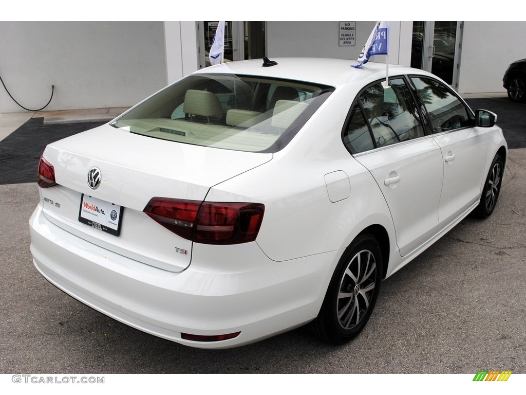 2017 Jetta SE - Pure White / Cornsilk Beige photo #9
