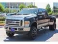 2009 Black Clearcoat Ford F350 Super Duty King Ranch Crew Cab 4x4 Dually  photo #3