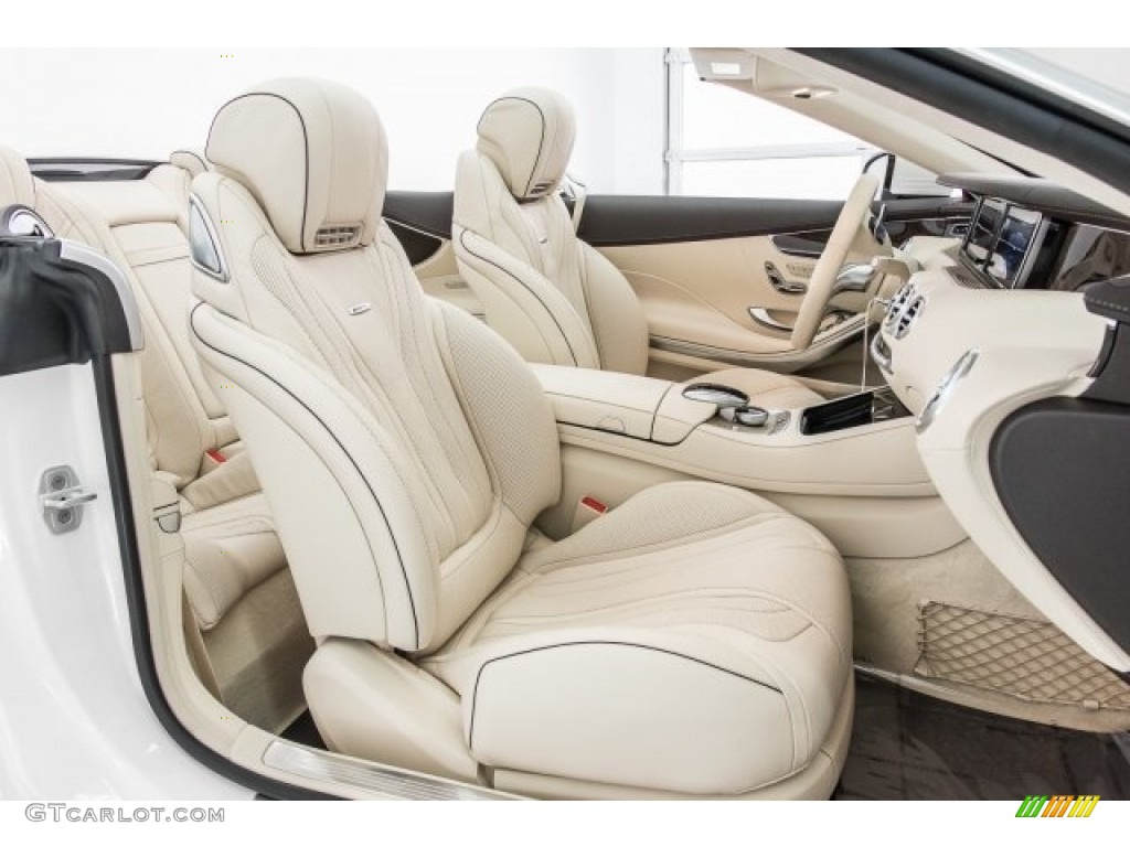 Silk Beige/Espresso Brown Interior 2017 Mercedes-Benz S 63 AMG 4Matic Cabriolet Photo #120308740