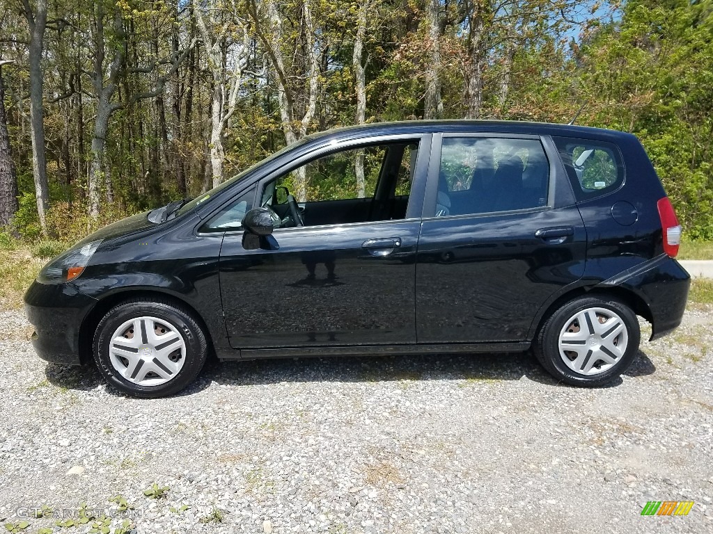 Nighthawk Black Pearl 2007 Honda Fit Standard Fit Model Exterior Photo #120309216