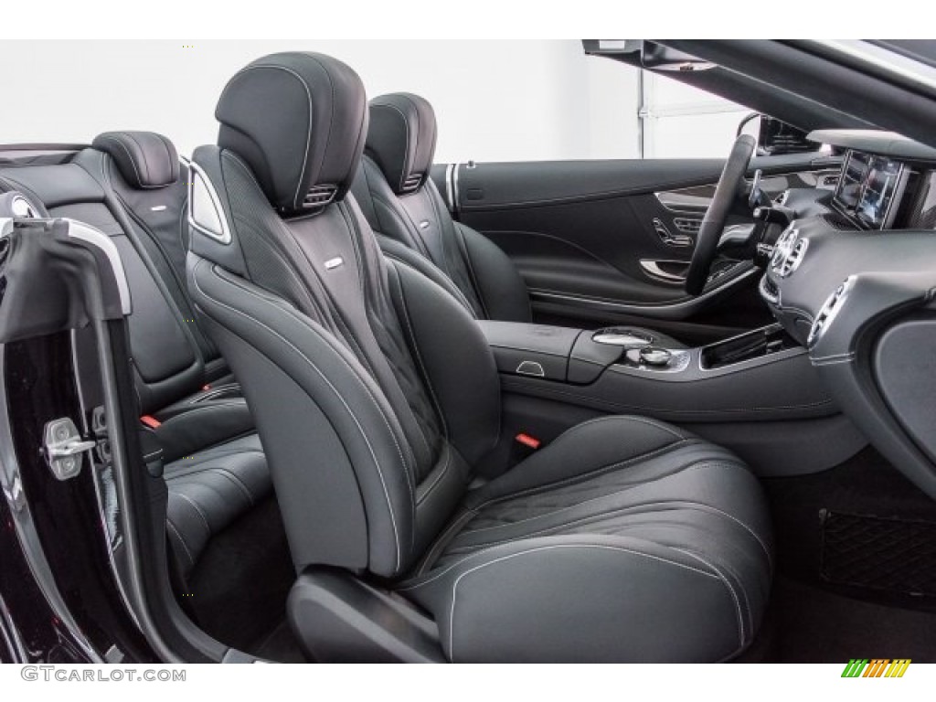 designo Black Interior 2017 Mercedes-Benz S 63 AMG 4Matic Cabriolet Photo #120309308