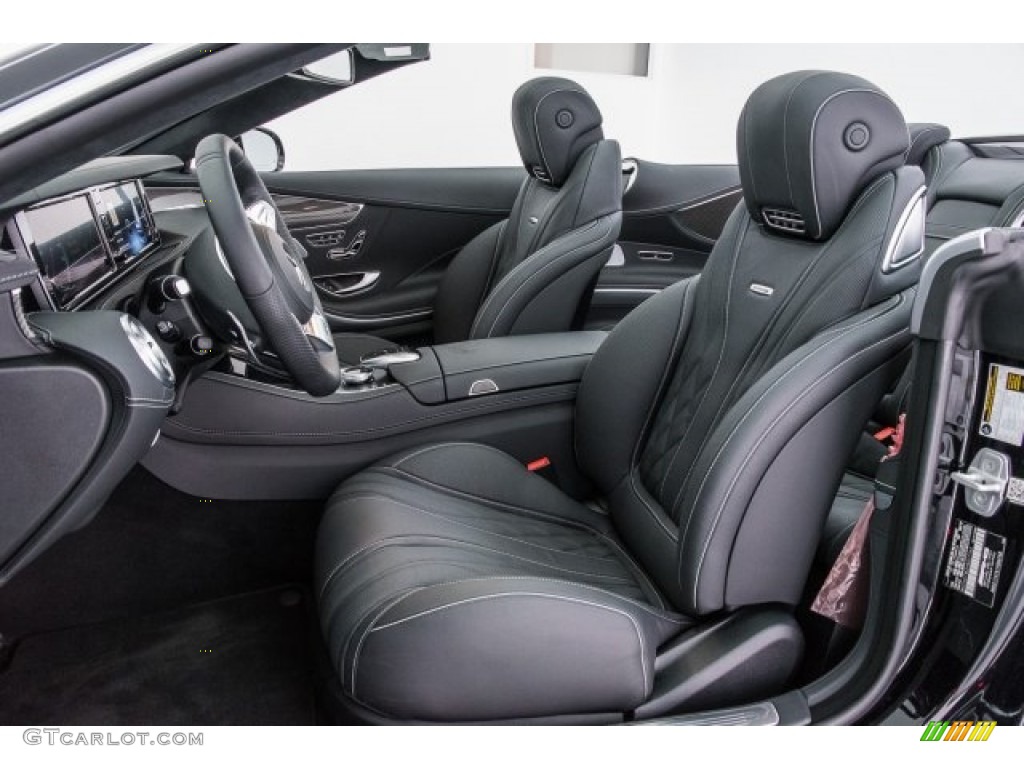 designo Black Interior 2017 Mercedes-Benz S 63 AMG 4Matic Cabriolet Photo #120309494