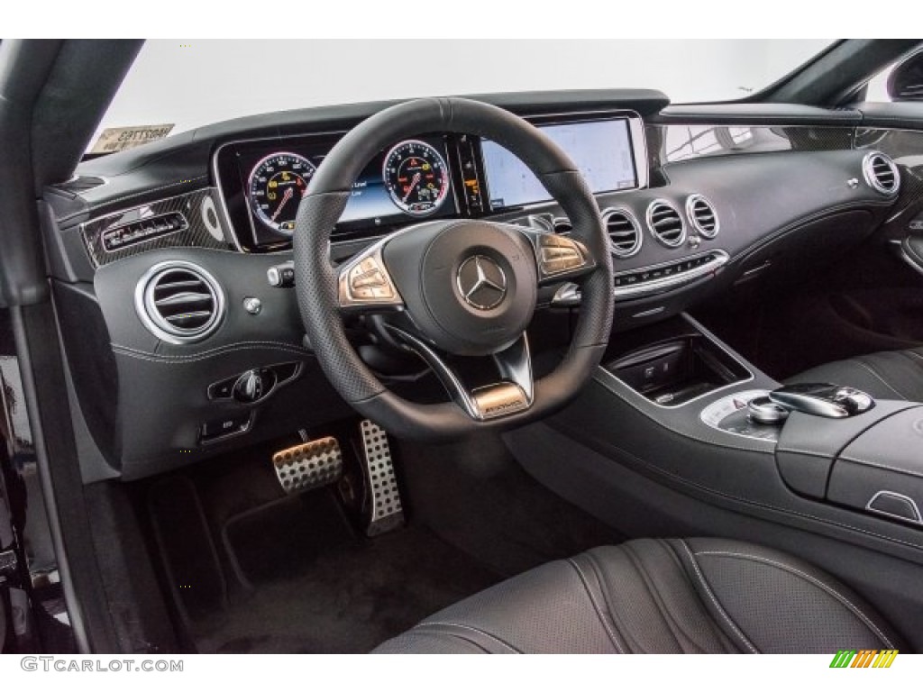 2017 Mercedes-Benz S 63 AMG 4Matic Cabriolet designo Black Dashboard Photo #120309599