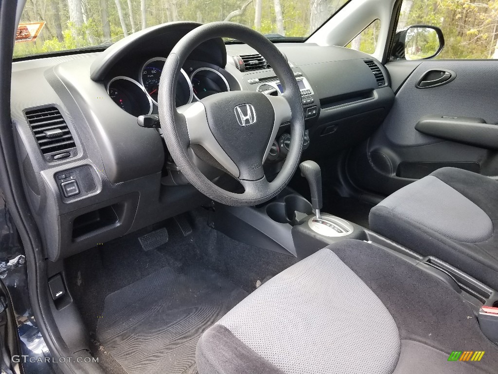 Black Interior 2007 Honda Fit Standard Fit Model Photo #120309776