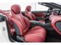 designo Bengal Red/Black 2017 Mercedes-Benz S 63 AMG 4Matic Cabriolet Interior Color