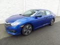 Aegean Blue Metallic 2017 Honda Civic EX-T Sedan Exterior