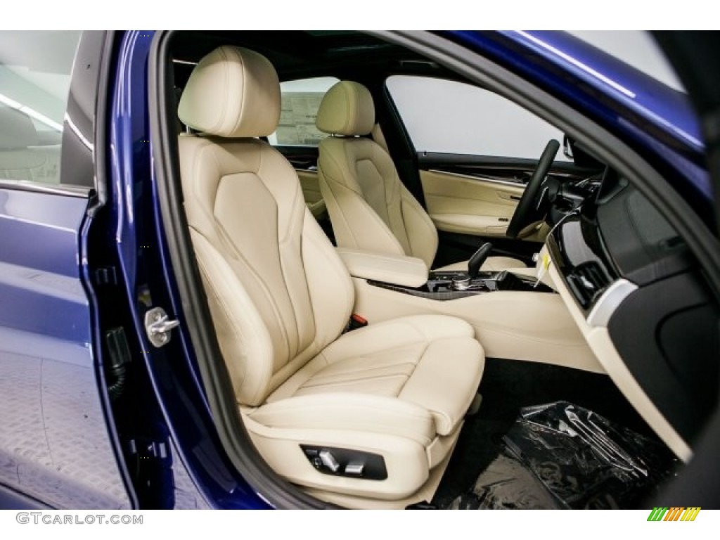 Canberra Beige Interior 2017 BMW 5 Series 540i Sedan Photo #120312509