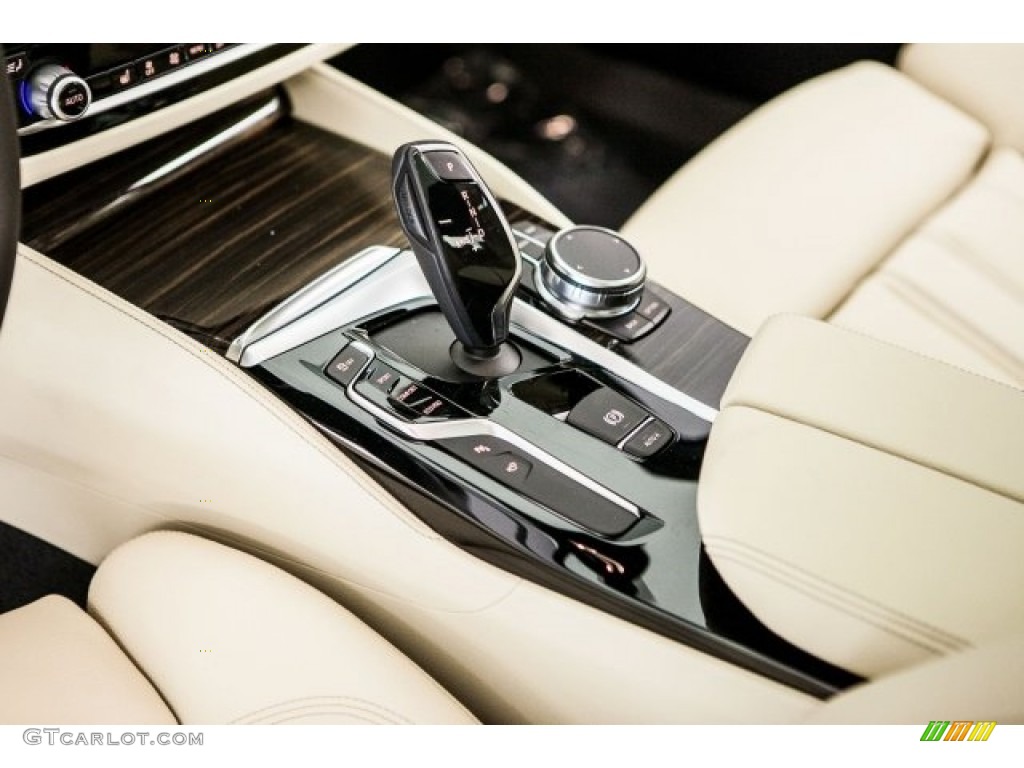 2017 5 Series 540i Sedan - Mediterranean Blue Metallic / Canberra Beige photo #7