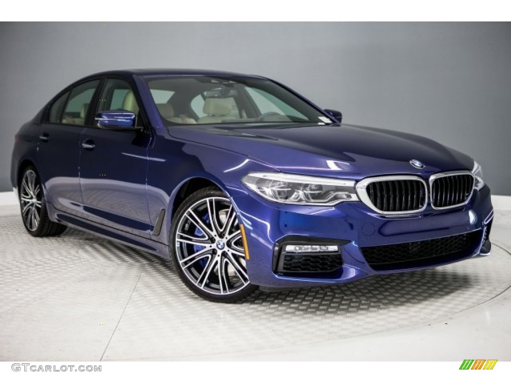 Mediterranean Blue Metallic 2017 BMW 5 Series 540i Sedan Exterior Photo #120312704