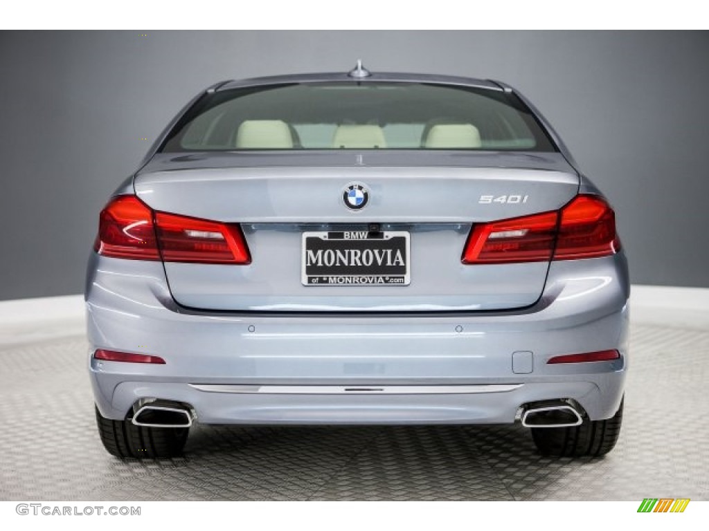 2017 5 Series 540i Sedan - Bluestone Metallic / Canberra Beige photo #4
