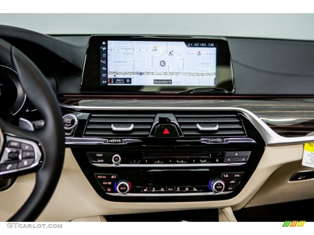 2017 5 Series 540i Sedan - Bluestone Metallic / Canberra Beige photo #6