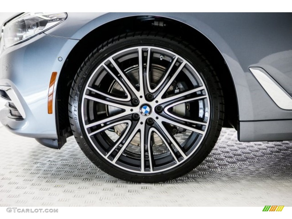 2017 5 Series 540i Sedan - Bluestone Metallic / Canberra Beige photo #9