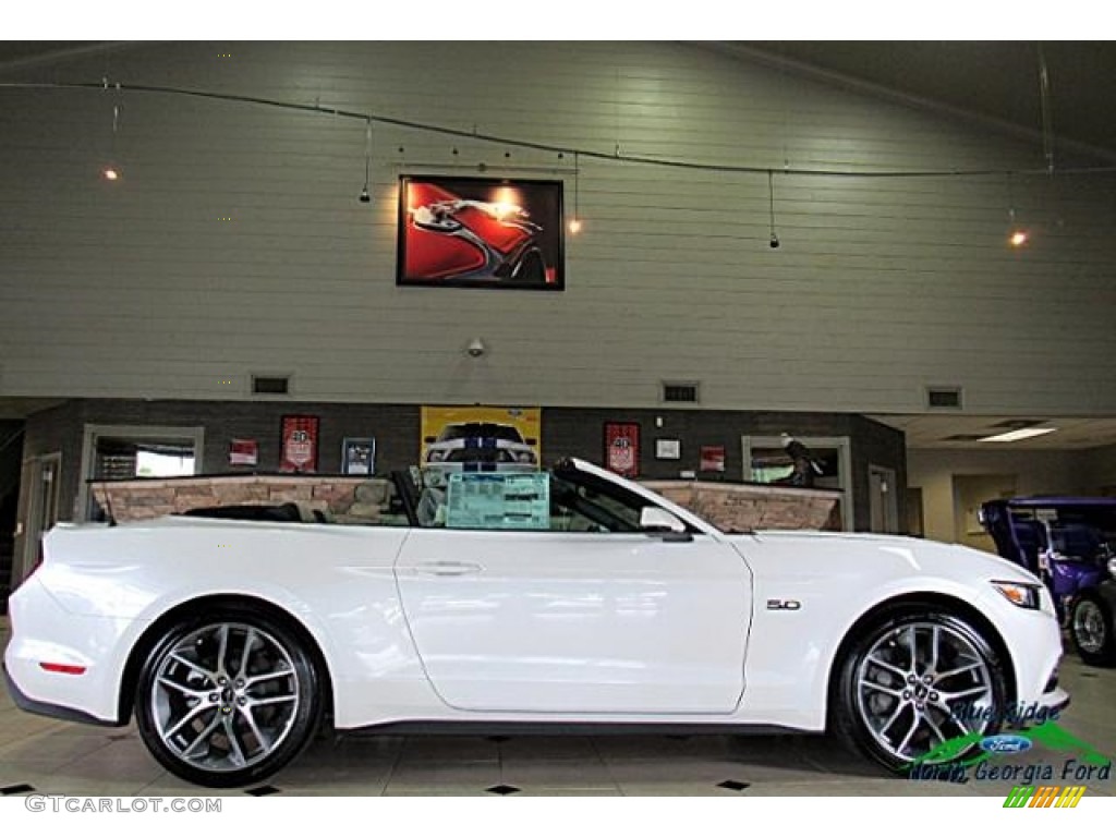 2017 Mustang GT Premium Convertible - White Platinum / Ceramic photo #3