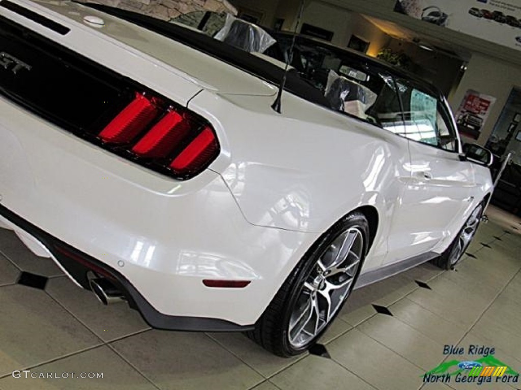 2017 Mustang GT Premium Convertible - White Platinum / Ceramic photo #24