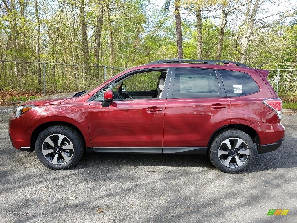 2017 Forester 2.5i Premium - Venetian Red Pearl / Gray photo #3