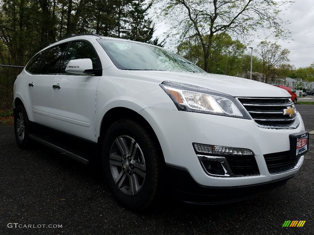 2017 Traverse LT AWD - Summit White / Dark Titanium/Light Titanium photo #1