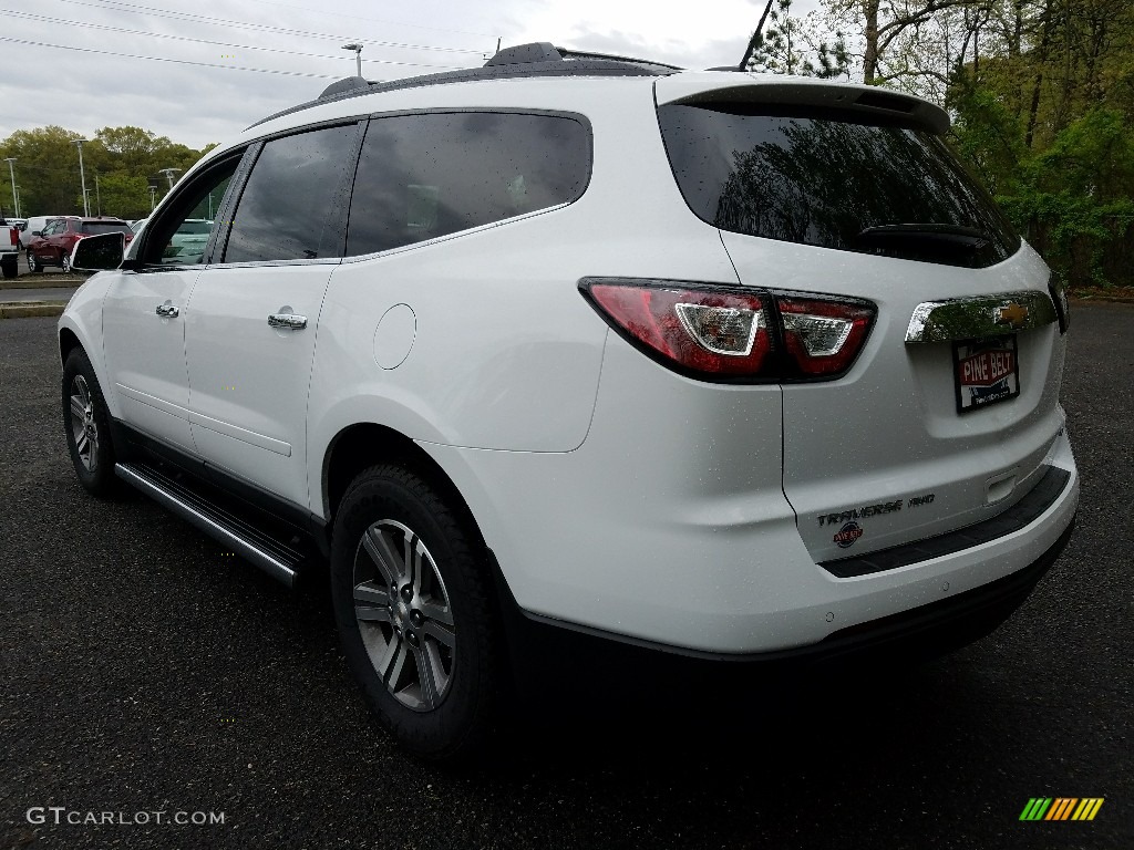 2017 Traverse LT AWD - Summit White / Dark Titanium/Light Titanium photo #4