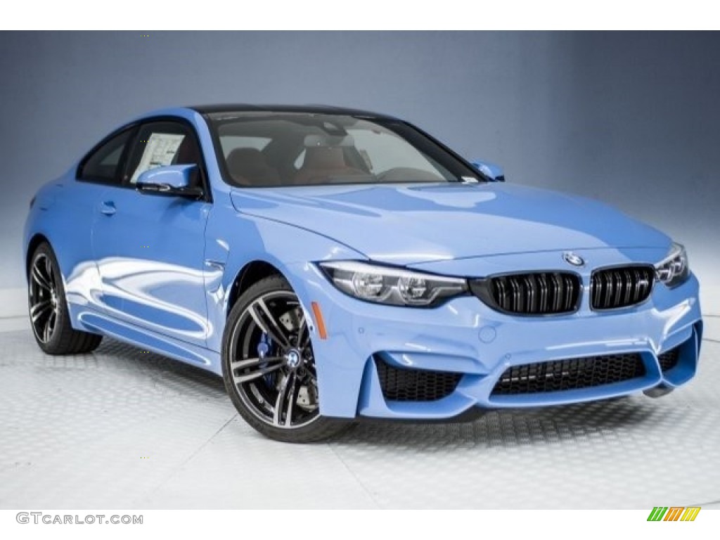 2018 M4 Coupe - Yas Marina Blue Metallic / Sakhir Orange/Black photo #11
