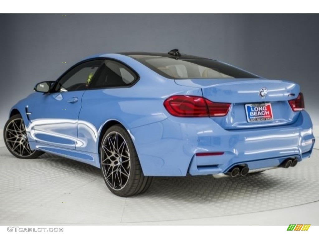 2018 M4 Coupe - Yas Marina Blue Metallic / Sakhir Orange/Black photo #3