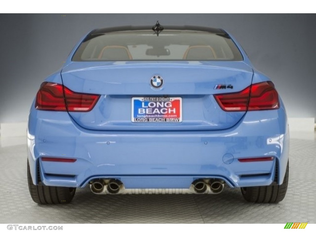 2018 M4 Coupe - Yas Marina Blue Metallic / Sakhir Orange/Black photo #4