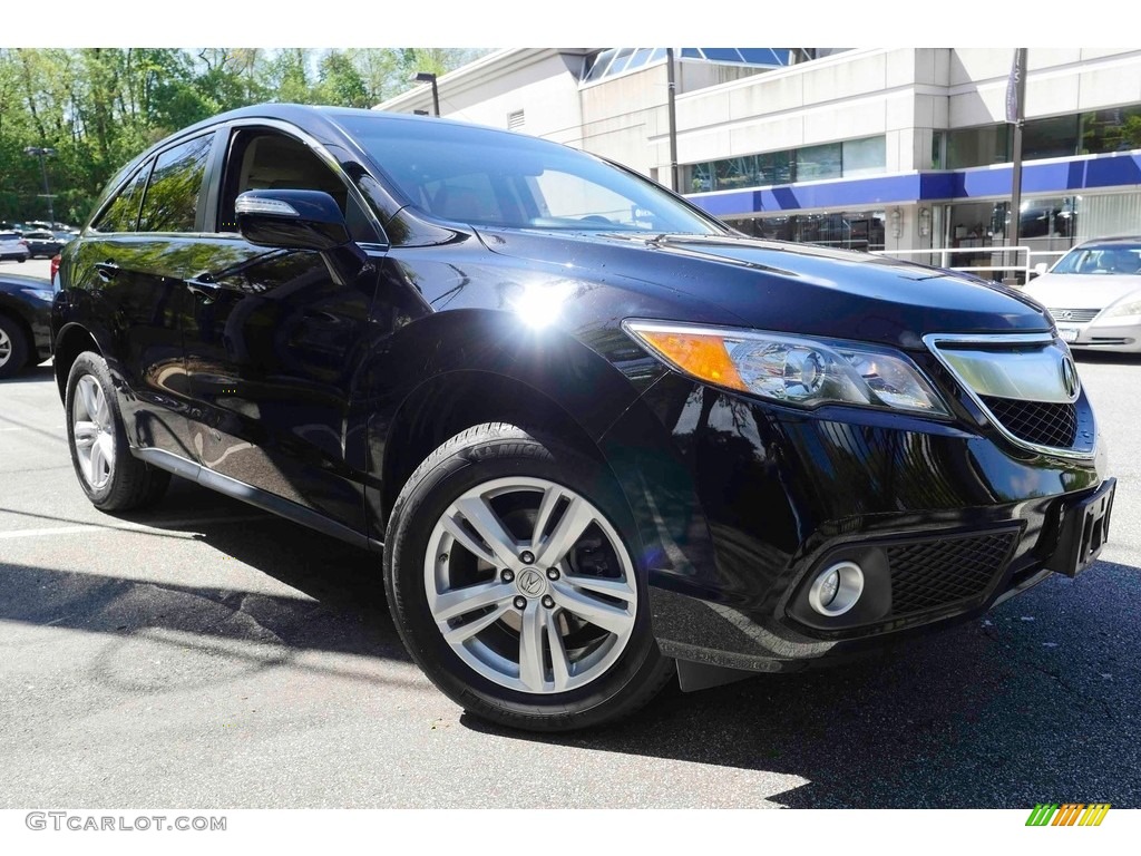 Crystal Black Pearl 2014 Acura RDX Technology AWD Exterior Photo #120320081