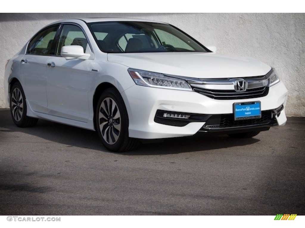 2017 Accord Hybrid Touring Sedan - White Orchid Pearl / Black photo #1