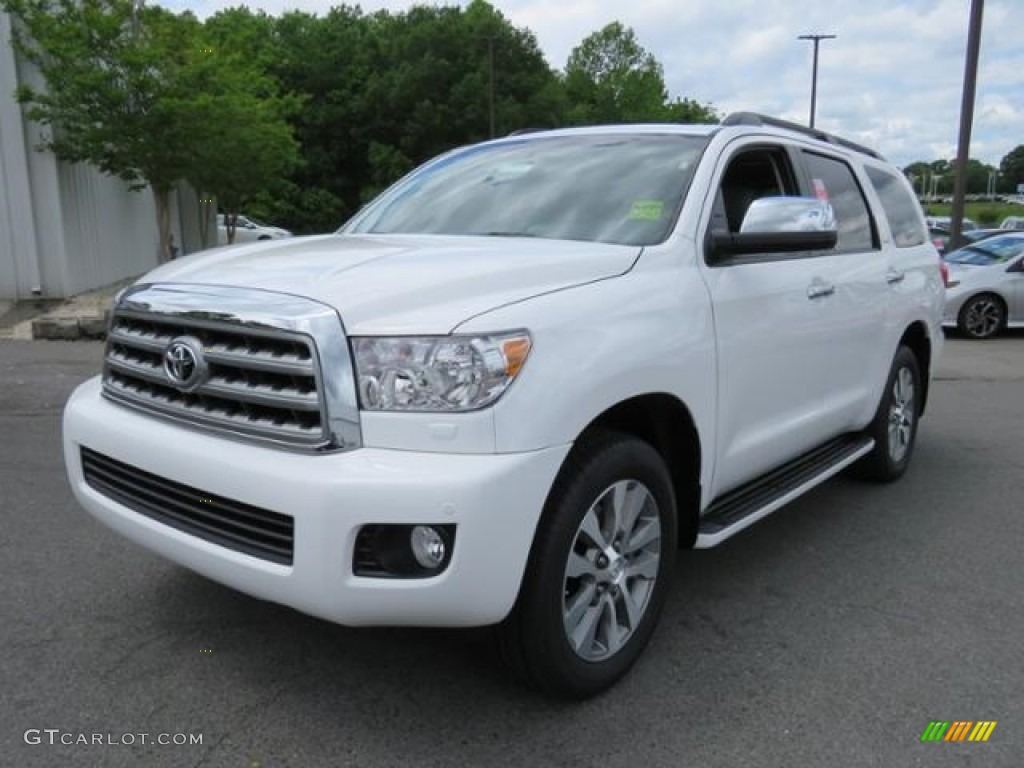 Super White 2017 Toyota Sequoia Limited Exterior Photo #120323263