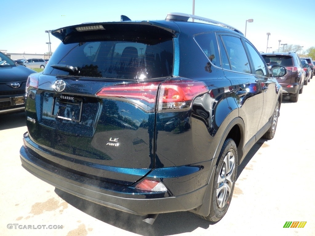 2017 RAV4 LE AWD - Galactic Aqua Mica / Black photo #2