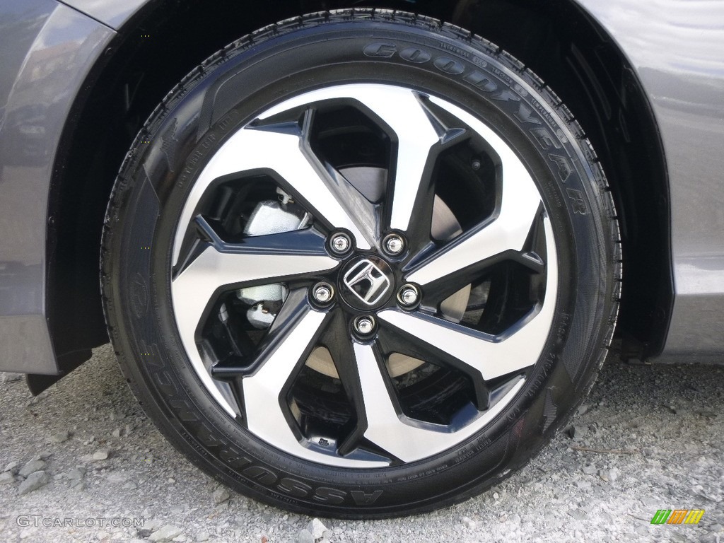 2017 Accord EX-L V6 Sedan - Modern Steel Metallic / Black photo #5