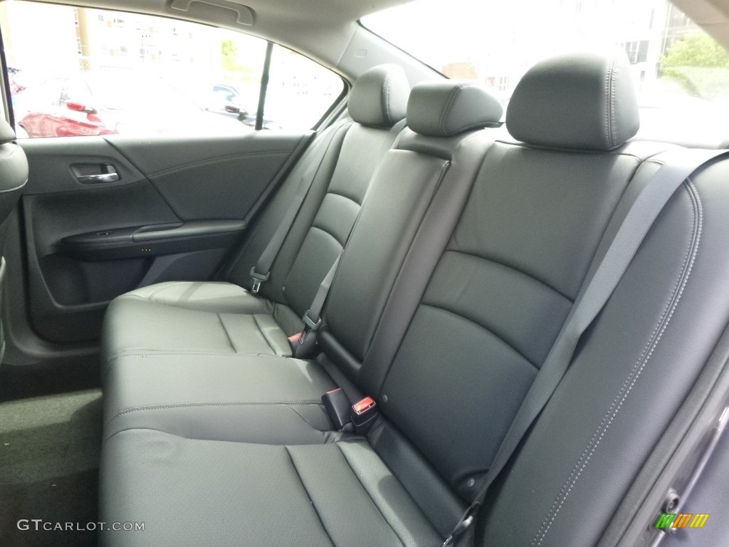 2017 Accord EX-L V6 Sedan - Modern Steel Metallic / Black photo #7