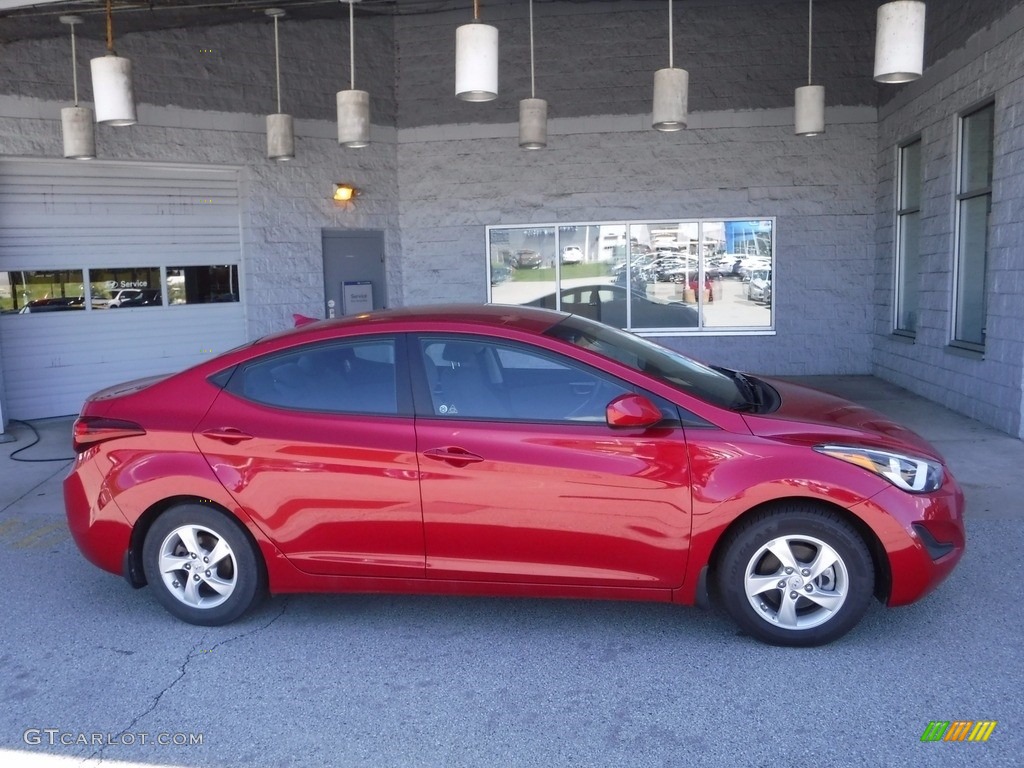 2015 Elantra SE Sedan - Geranium Red / Gray photo #2