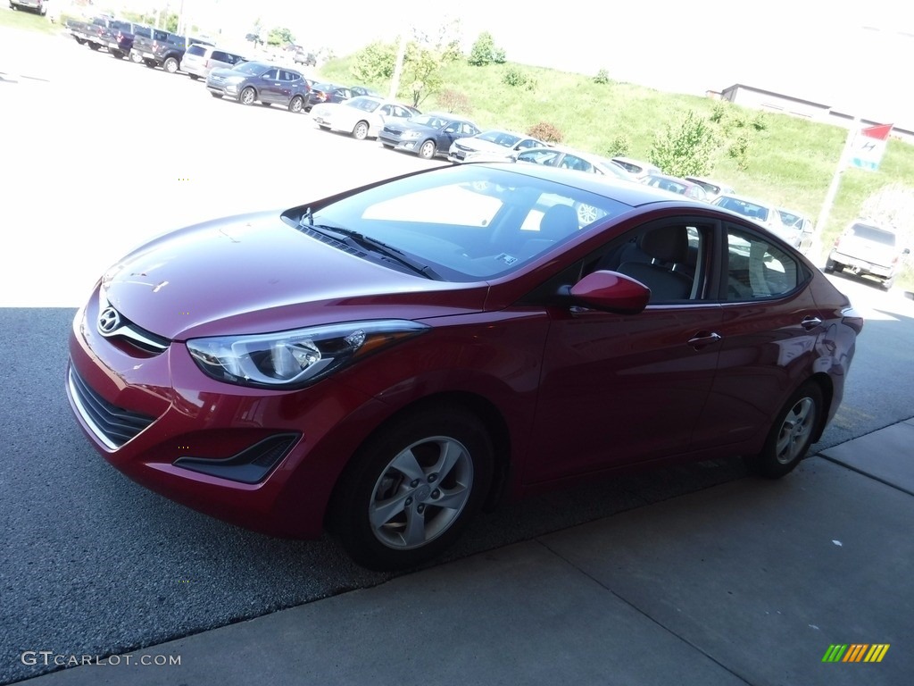 2015 Elantra SE Sedan - Geranium Red / Gray photo #4