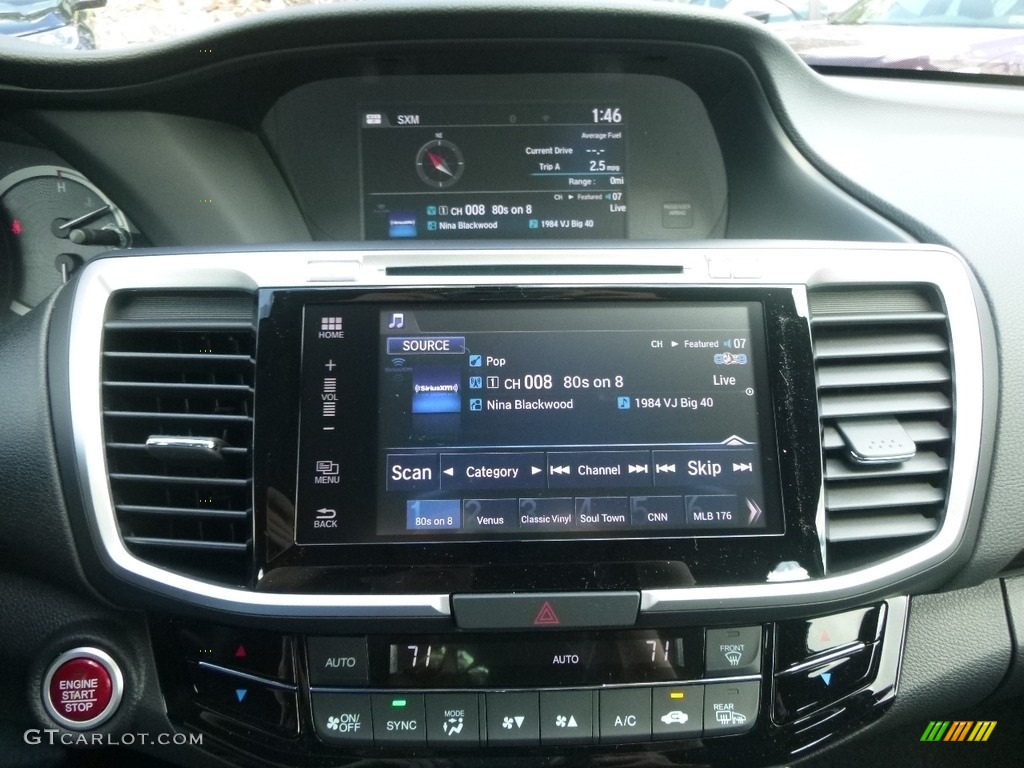 2017 Accord EX-L V6 Sedan - Modern Steel Metallic / Black photo #13
