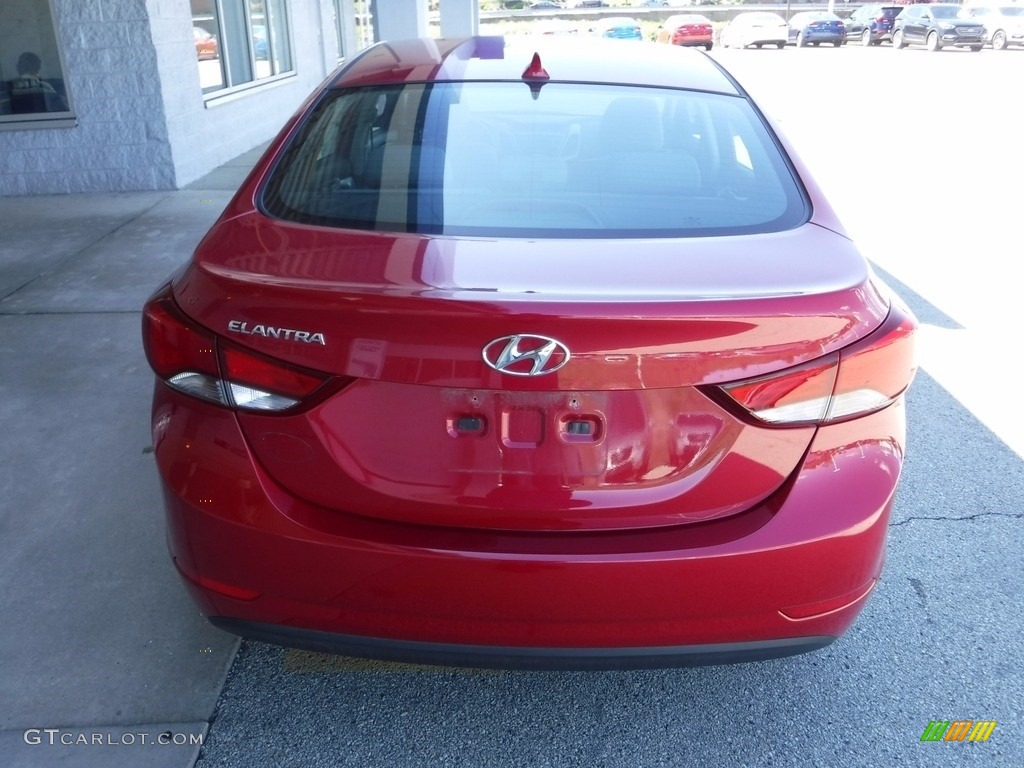 2015 Elantra SE Sedan - Geranium Red / Gray photo #6