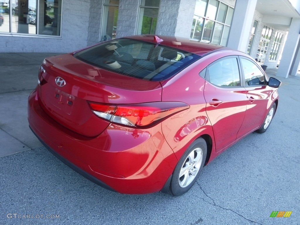 2015 Elantra SE Sedan - Geranium Red / Gray photo #7
