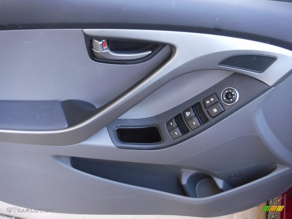 2015 Elantra SE Sedan - Geranium Red / Gray photo #10