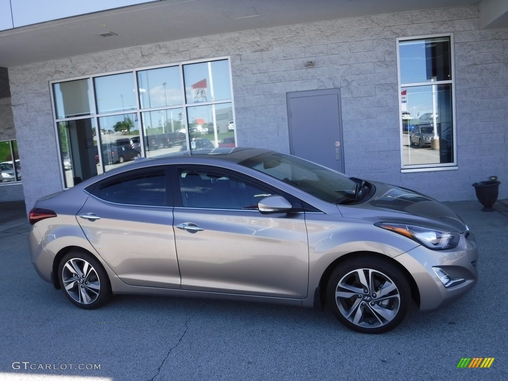 2014 Elantra Limited Sedan - Bronze / Black photo #2