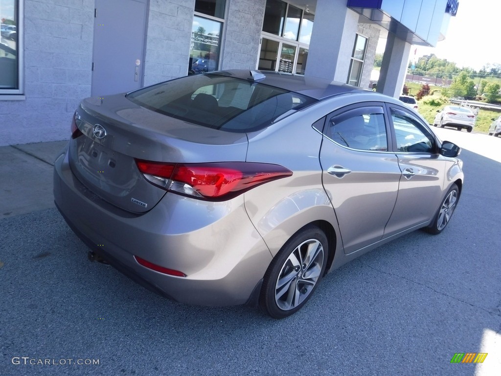 2014 Elantra Limited Sedan - Bronze / Black photo #7
