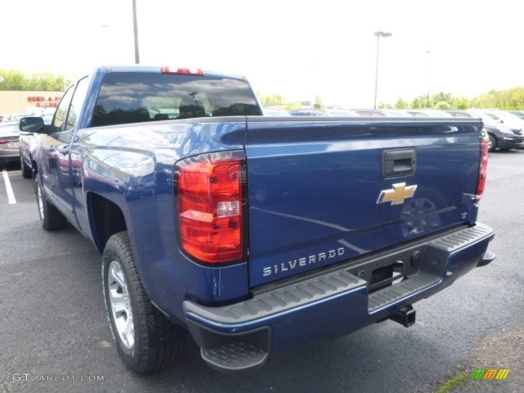 2017 Silverado 1500 LT Double Cab 4x4 - Deep Ocean Blue Metallic / Jet Black photo #3