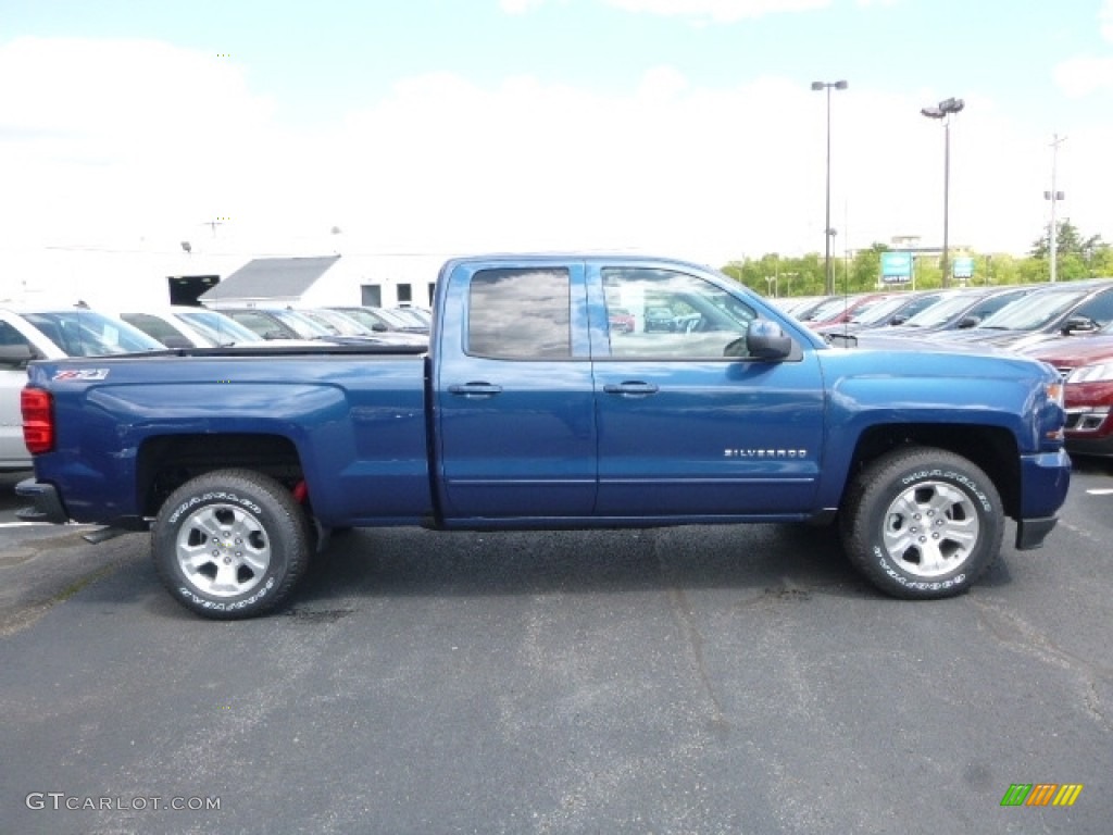 2017 Silverado 1500 LT Double Cab 4x4 - Deep Ocean Blue Metallic / Jet Black photo #6