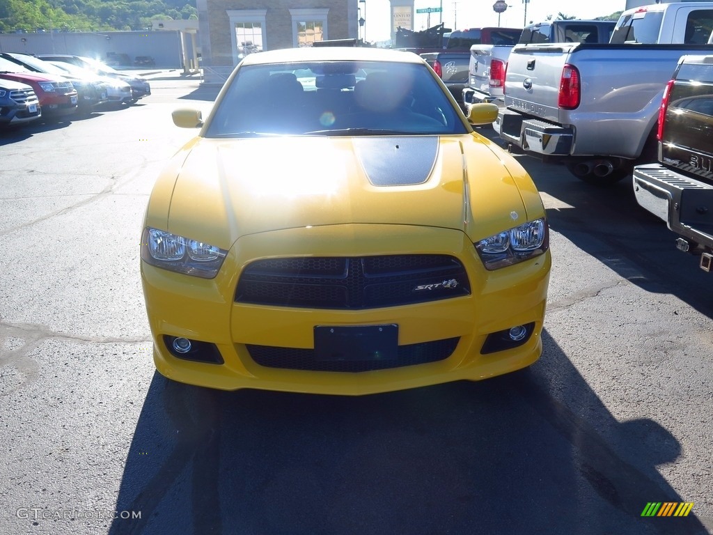 2012 Charger SRT8 Super Bee - Stinger Yellow / Black/Super Bee Stripes photo #2