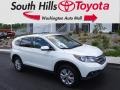 2014 White Diamond Pearl Honda CR-V EX AWD  photo #1