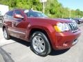 2008 Red Rock Crystal Pearl Jeep Grand Cherokee Overland 4x4  photo #6