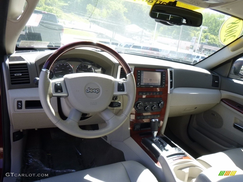 2008 Grand Cherokee Overland 4x4 - Red Rock Crystal Pearl / Dark Khaki/Light Graystone photo #10