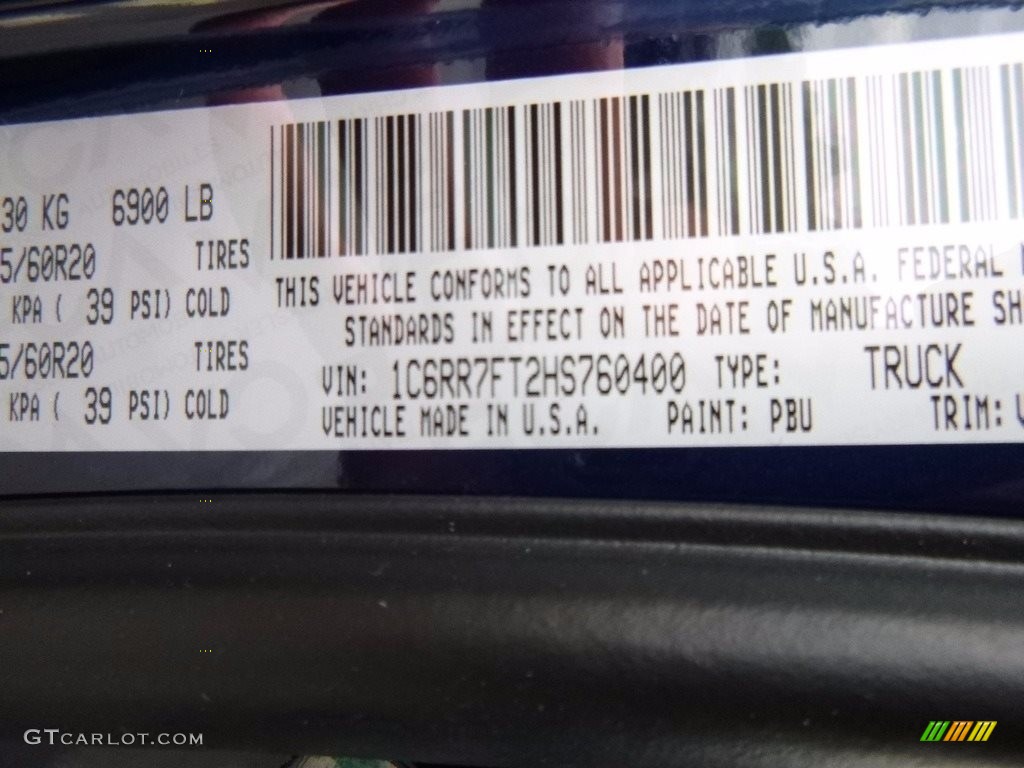 2017 1500 Express Quad Cab 4x4 - True Blue Pearl / Black/Diesel Gray photo #16