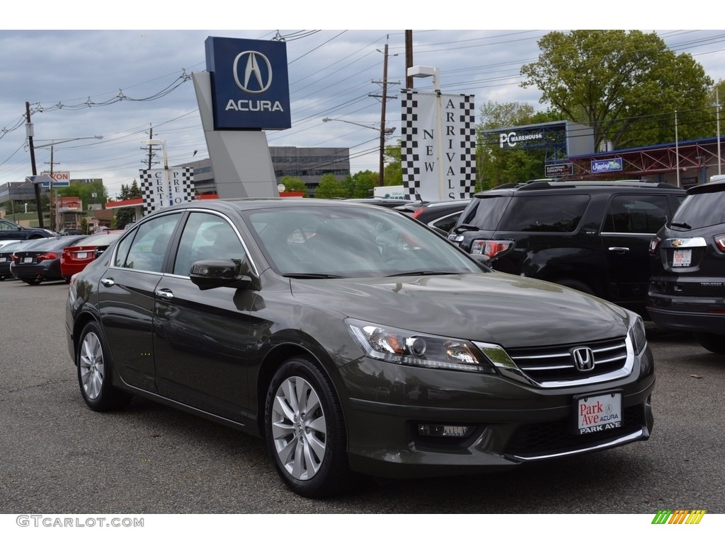 2014 Accord EX-L Sedan - Hematite Metallic / Black photo #1