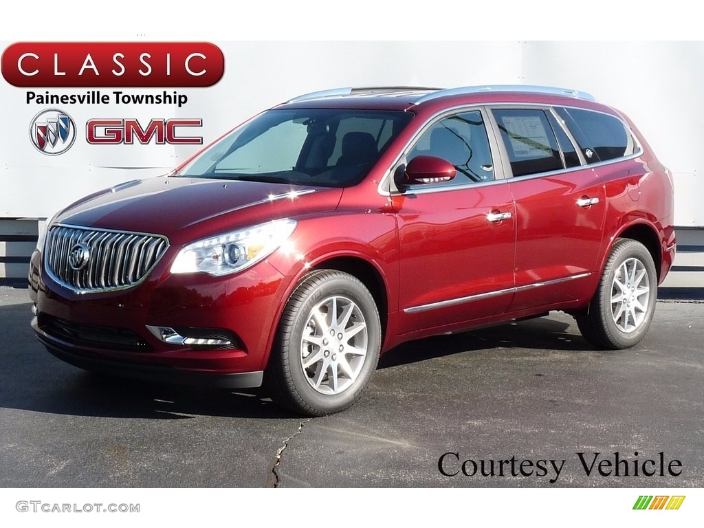 2017 Enclave Leather AWD - Crimson Red Tintcoat / Ebony/Ebony photo #1