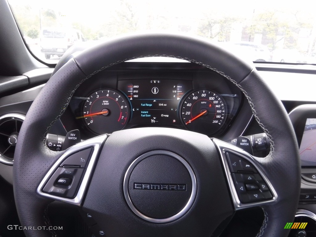 2017 Chevrolet Camaro SS Coupe Jet Black Steering Wheel Photo #120337126