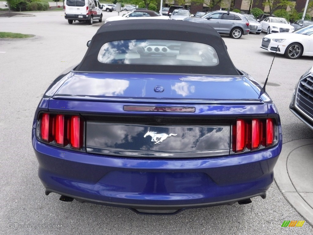 2016 Mustang EcoBoost Premium Convertible - Deep Impact Blue Metallic / Ebony photo #17
